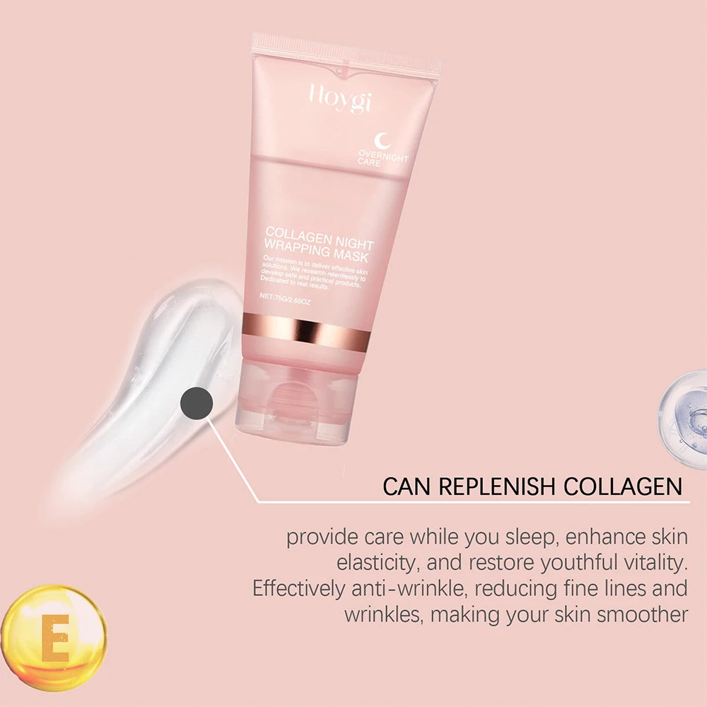 Maschera Notte Collagene HOYGI - Peel-Off Wrapping Mask Anti-Età, Effetto Lifting + Pennello | Scelta Top