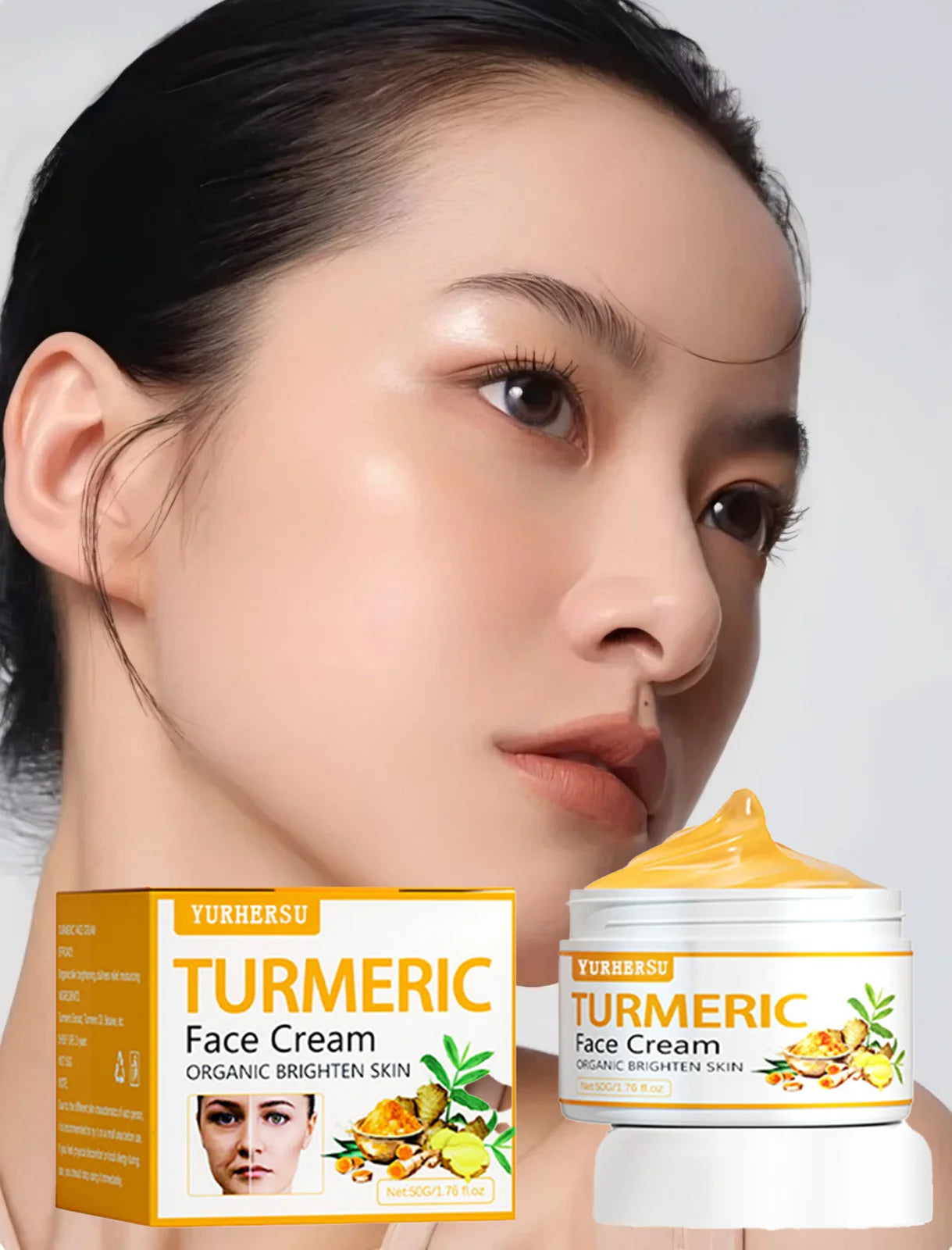 Crema Viso Curcuma Anti-Acne - Trattamento Brufoli, Macchie Post-Acne, Pelle Grassa | Scelta Top