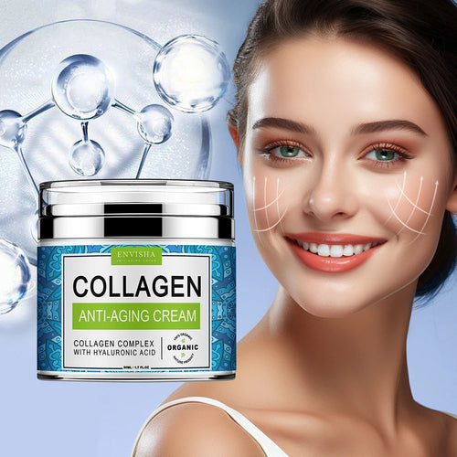Crema Collagene + Acido Ialuronico ENVISHA - Anti-Rughe Profonde Rimpolpante Giorno/Notte | Scelta Top