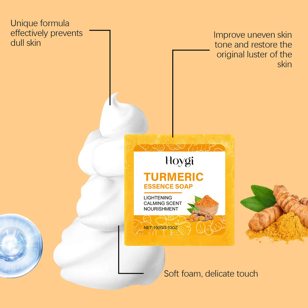 Kit Curcuma HOYGI 3pz - Olio + Crema + Sapone Anti-Macchie, Anti-Acne, Luminosità Ayurveda | Scelta Top