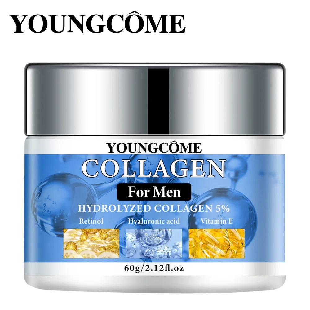 Crema Uomo Collagene + Retinolo 5% - Anti-Rughe Rassodante Viso 60g | Scelta Top