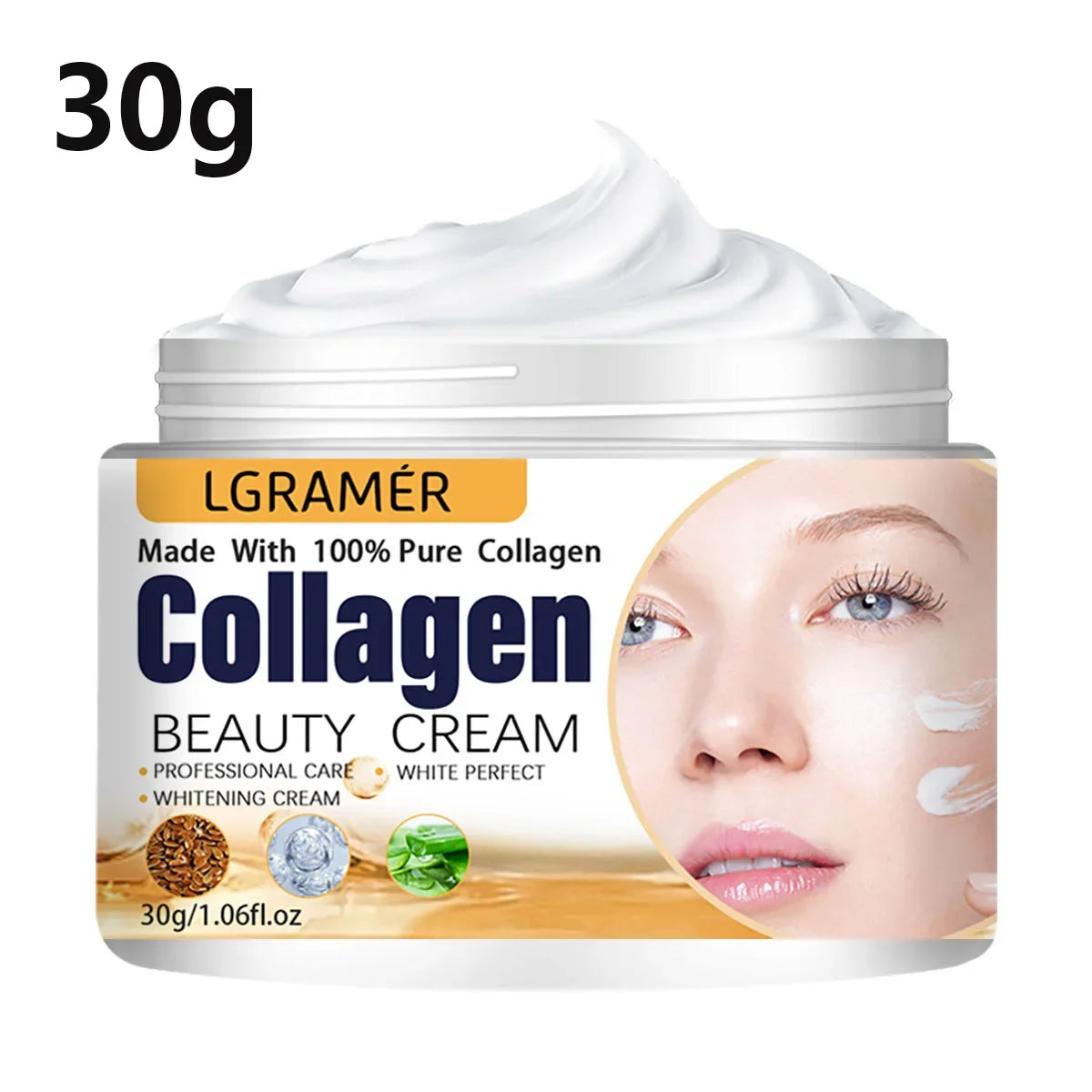 Crema Collagene LGRAMER 60g - Idratante Anti-Rughe Riparatrice con Bava di Lumaca | Scelta Top