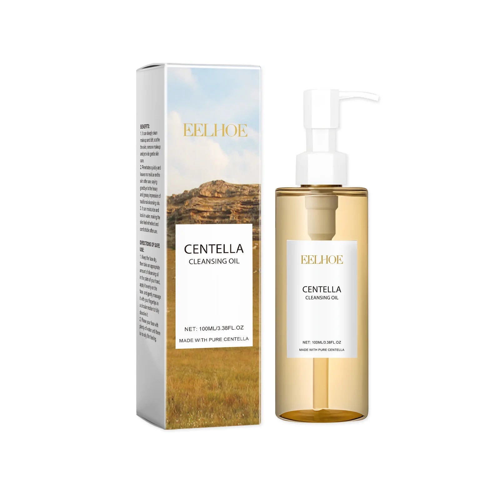 Olio Detergente Centella EELHOE - Struccante Viso K-Beauty Anti-Punti Neri, Doppia Detersione | Scelta Top