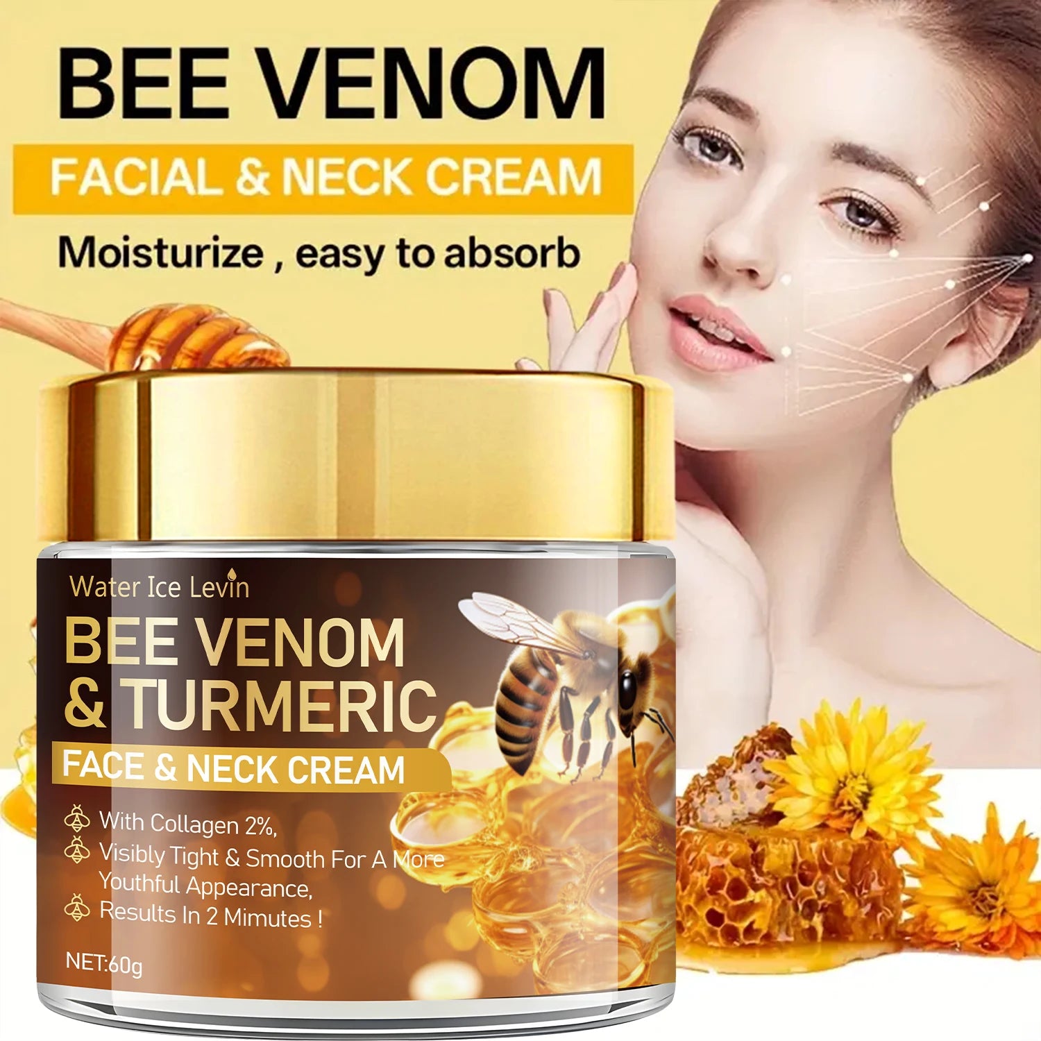 Crema Veleno d'Api + Curcuma - Lifting Istantaneo Effetto Botox Naturale | Scelta Top