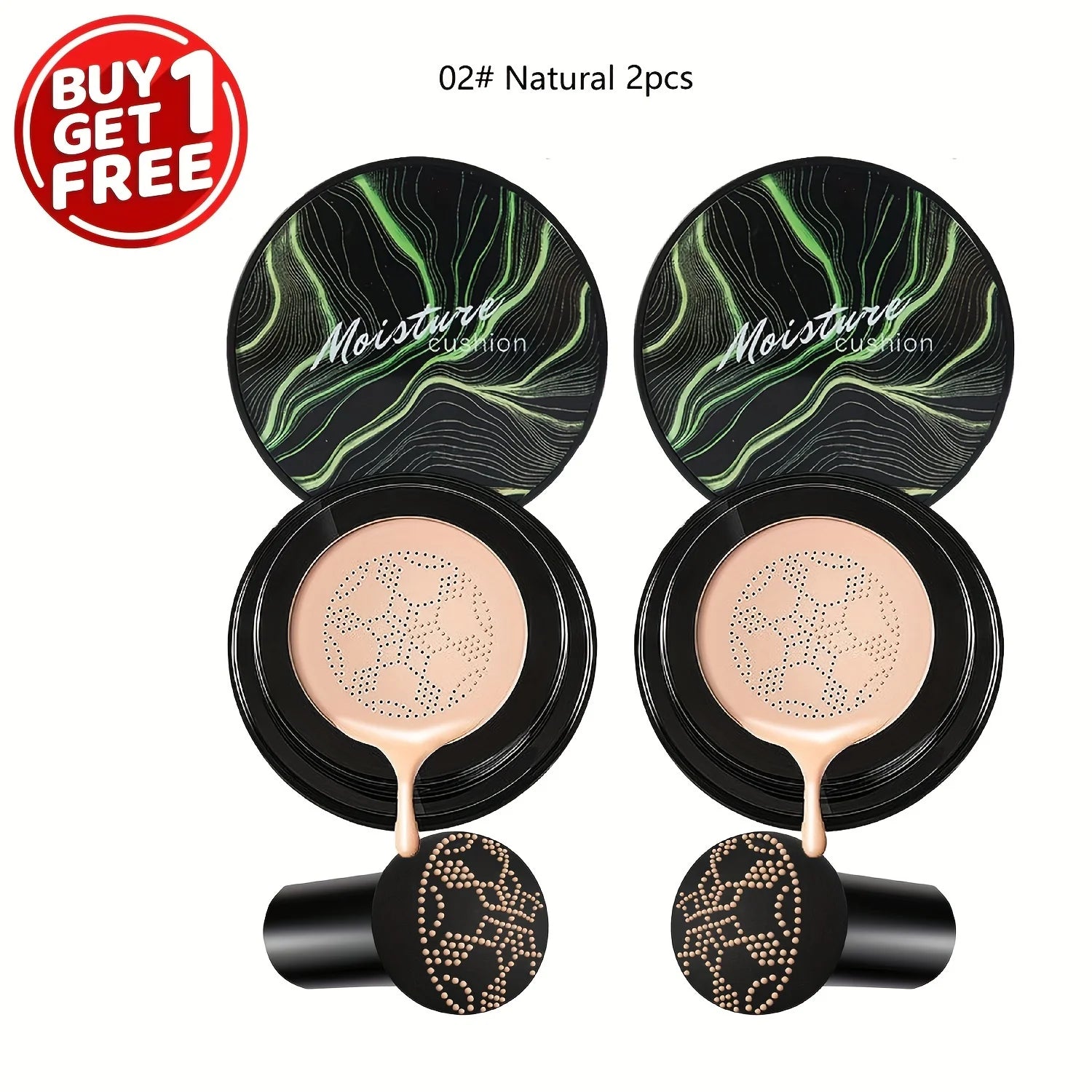 CC Cushion Moisture "Green" - Correttore + Idratazione 72H Effetto Seta | Scelta Top