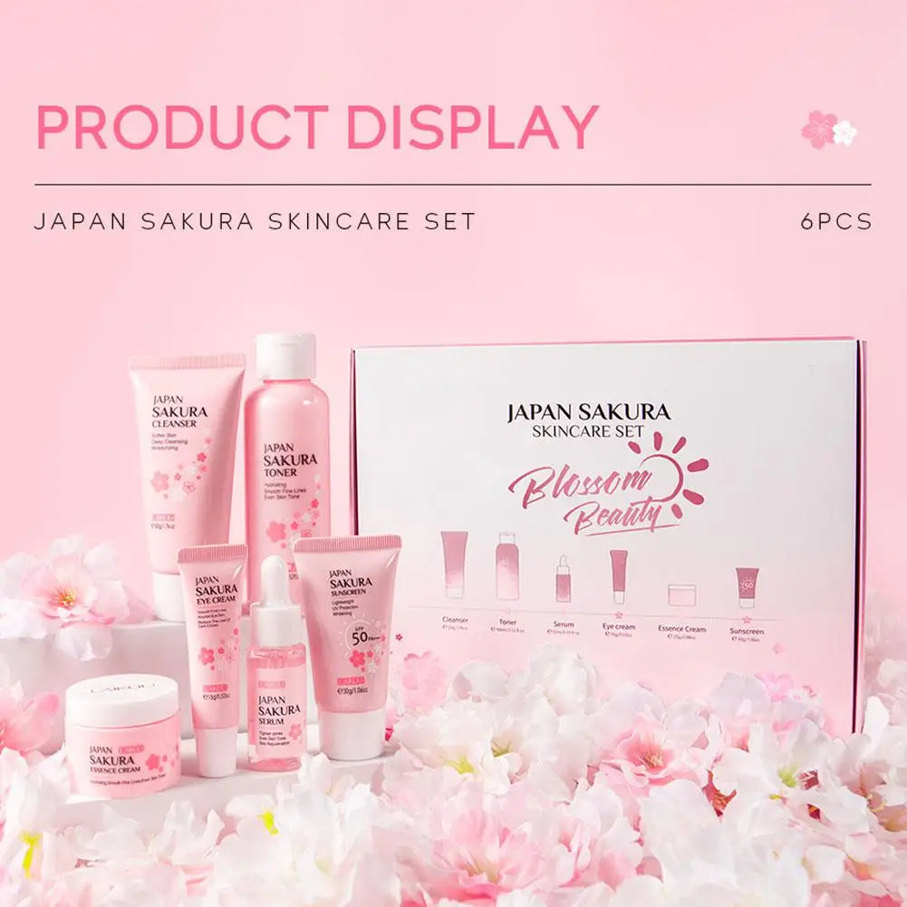 Kit Sakura Completo 6pz LAIKOU - Routine Giapponese Viso Perfetta