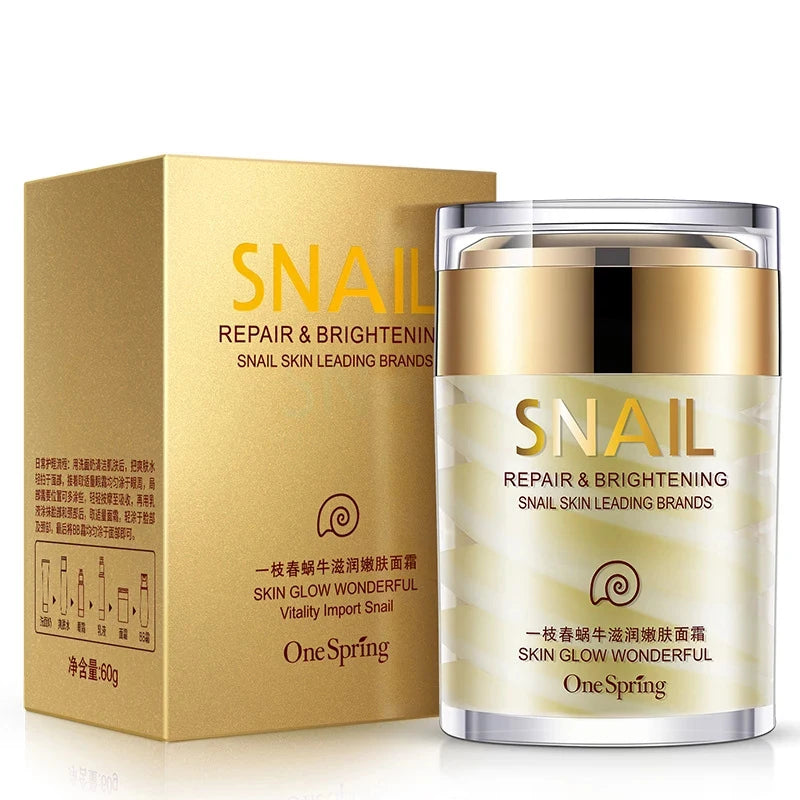 Kit Lumaca Duo - Crema Viso 60ml + Roll-On Occhi 15ml Riparatore Anti-Età Bava di Lumaca | Scelta Top