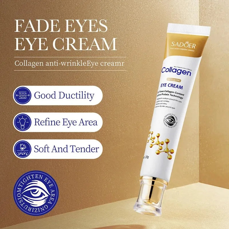 Kit Collagene SADOER - Crema Viso + Crema Occhi Anti-Rughe, Anti-Occhiaie, Rassodante | Scelta Top