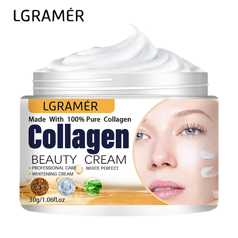 Crema Collagene LGRAMER 60g - Idratante Anti-Rughe Riparatrice con Bava di Lumaca | Scelta Top