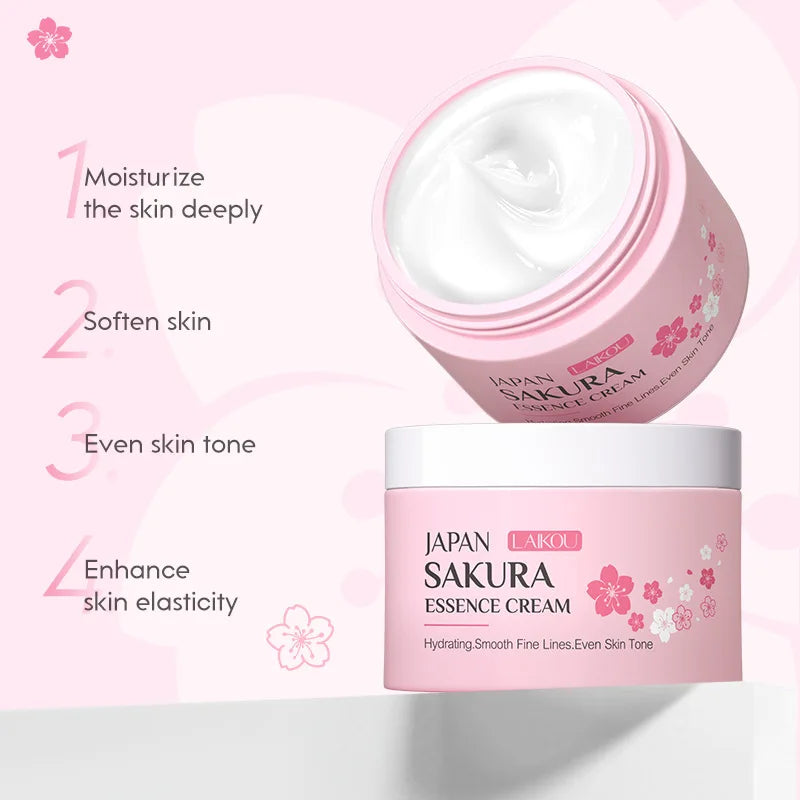 Kit Viso Completo Sakura 9pz LAIKOU - Routine Giapponese Anti-Età SPF 50