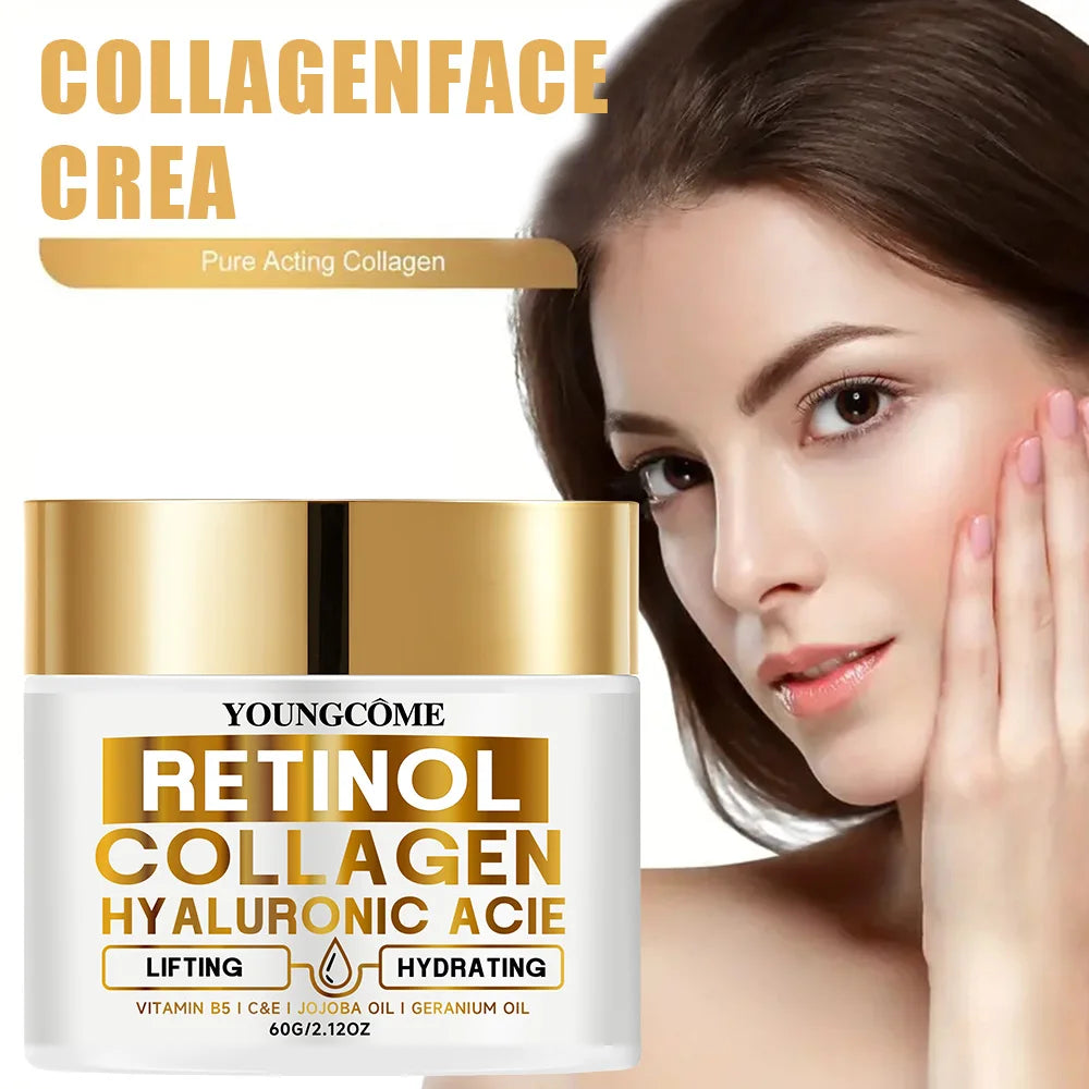 Crema Retinolo Gold + Collagene + Vitamine B5 C&E YOUNGCOME - Lifting Nutriente Anti-Rughe Luxury | Scelta Top