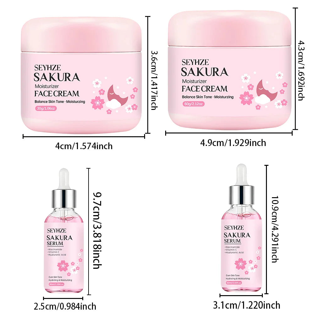 Kit Essenza + Crema Collagene Sakura SEYHZE - Effetto Lifting & Anti-Rughe