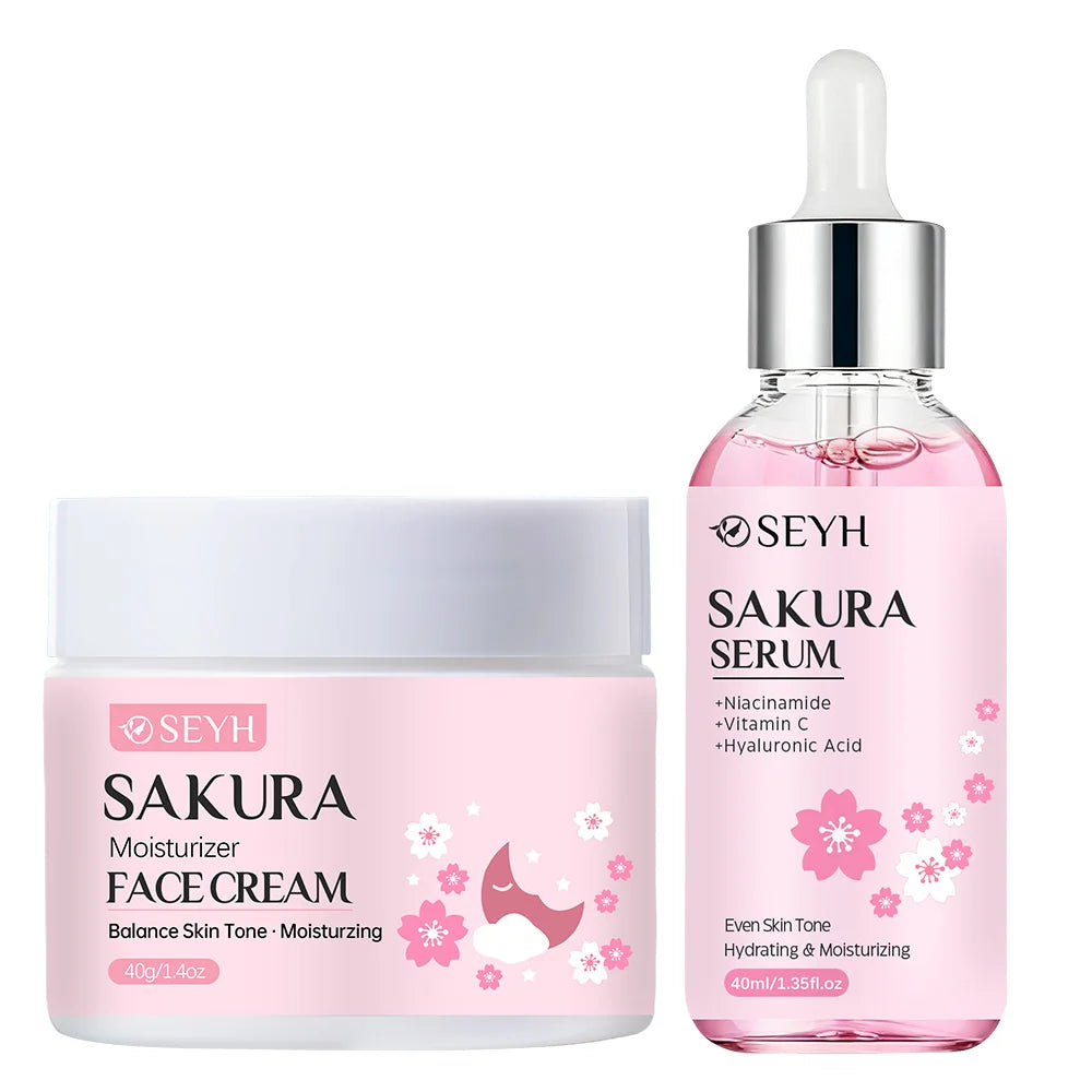 Kit Giorno & Notte Sakura SEYH - Essenza Viso + Crema con Retinolo & Aloe