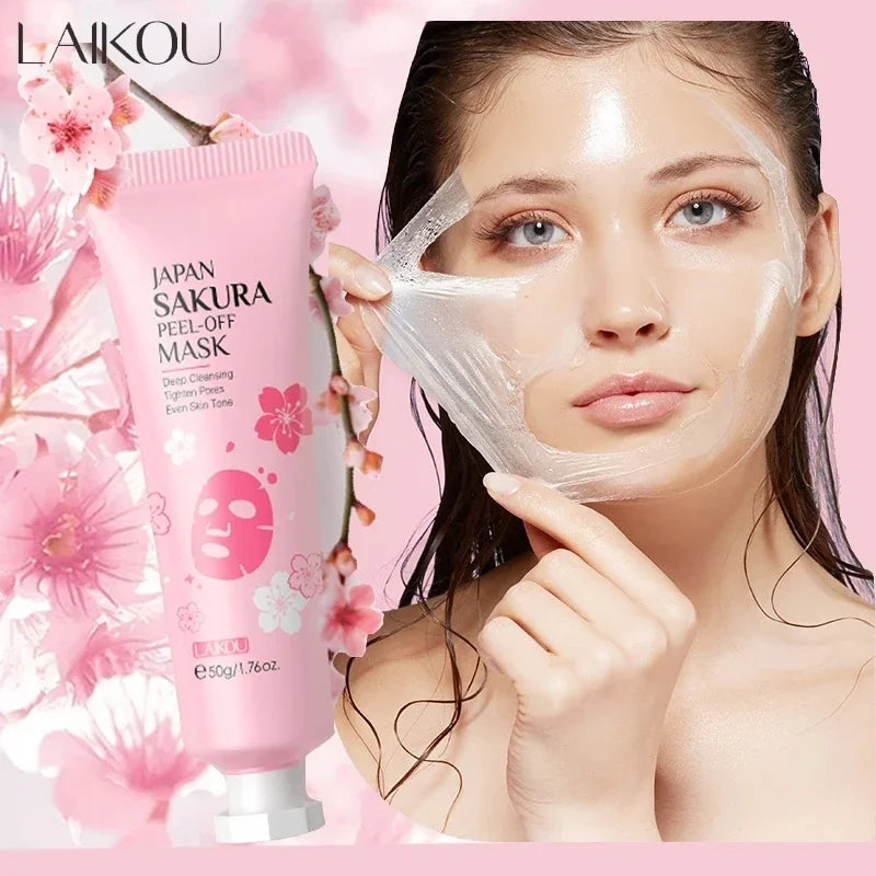 Maschera Peel-Off Oro 24K + Sakura LAIKOU - Anti-Punti Neri, Schiarente, Effetto Lifting Immediato | Scelta Top