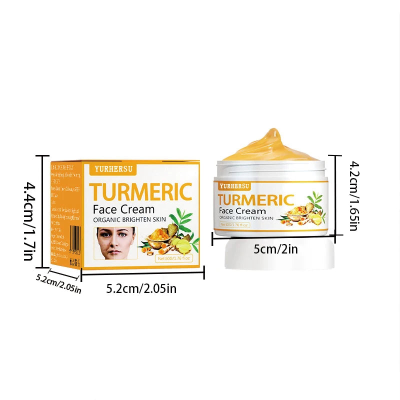 Crema Viso Curcuma Anti-Acne - Trattamento Brufoli, Macchie Post-Acne, Pelle Grassa | Scelta Top