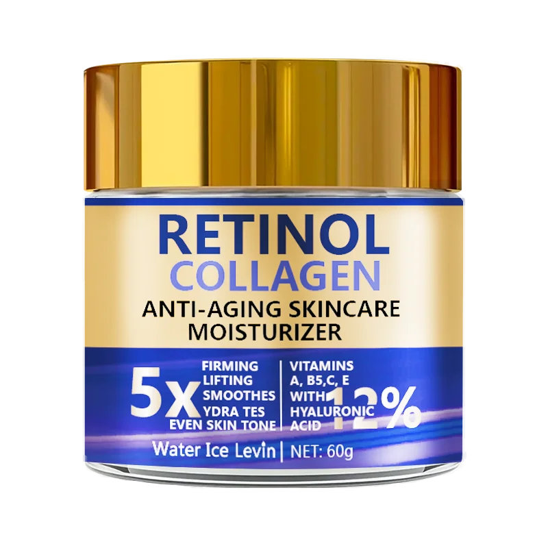 Crema Retinolo 2% + Collagene 5x Advanced - Anti-Rughe Giorno e Notte, Rassodante Unisex 60g | Scelta Top