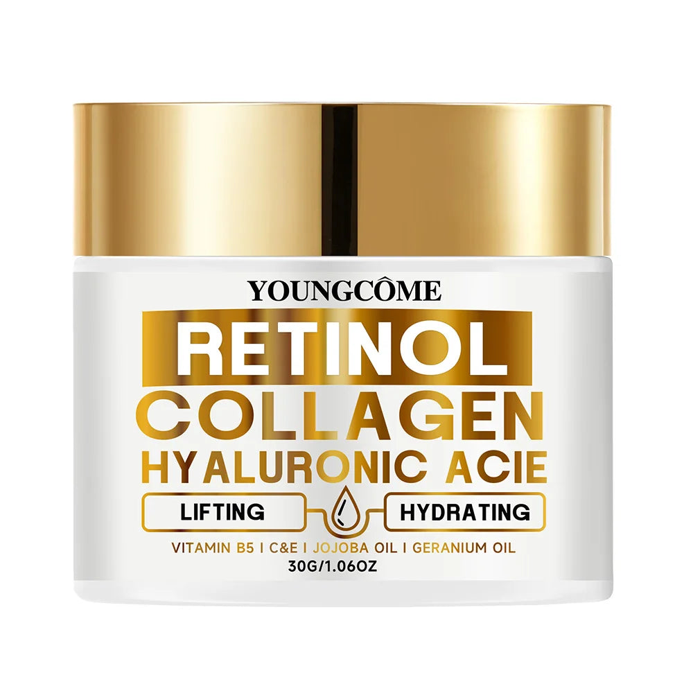 Crema Retinolo Gold + Collagene + Vitamine B5 C&E YOUNGCOME - Lifting Nutriente Anti-Rughe Luxury | Scelta Top