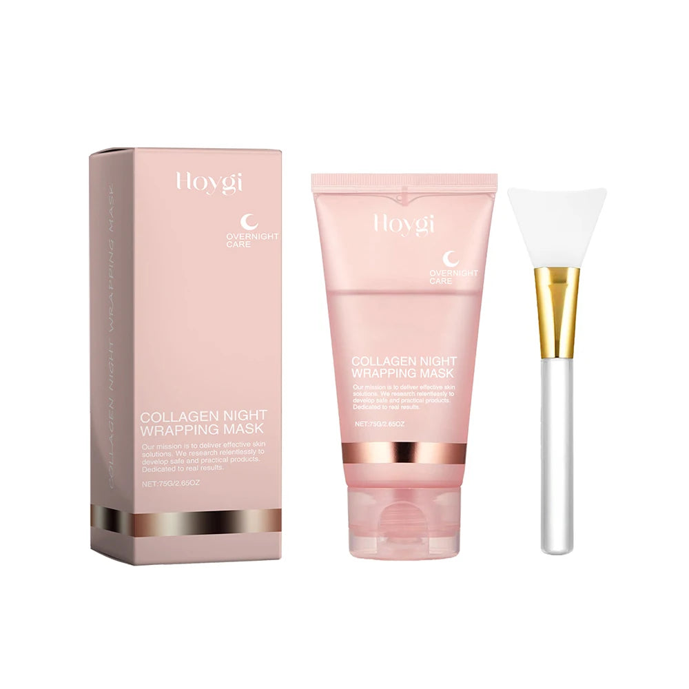 Maschera Notte Collagene HOYGI - Peel-Off Wrapping Mask Anti-Età, Effetto Lifting + Pennello | Scelta Top