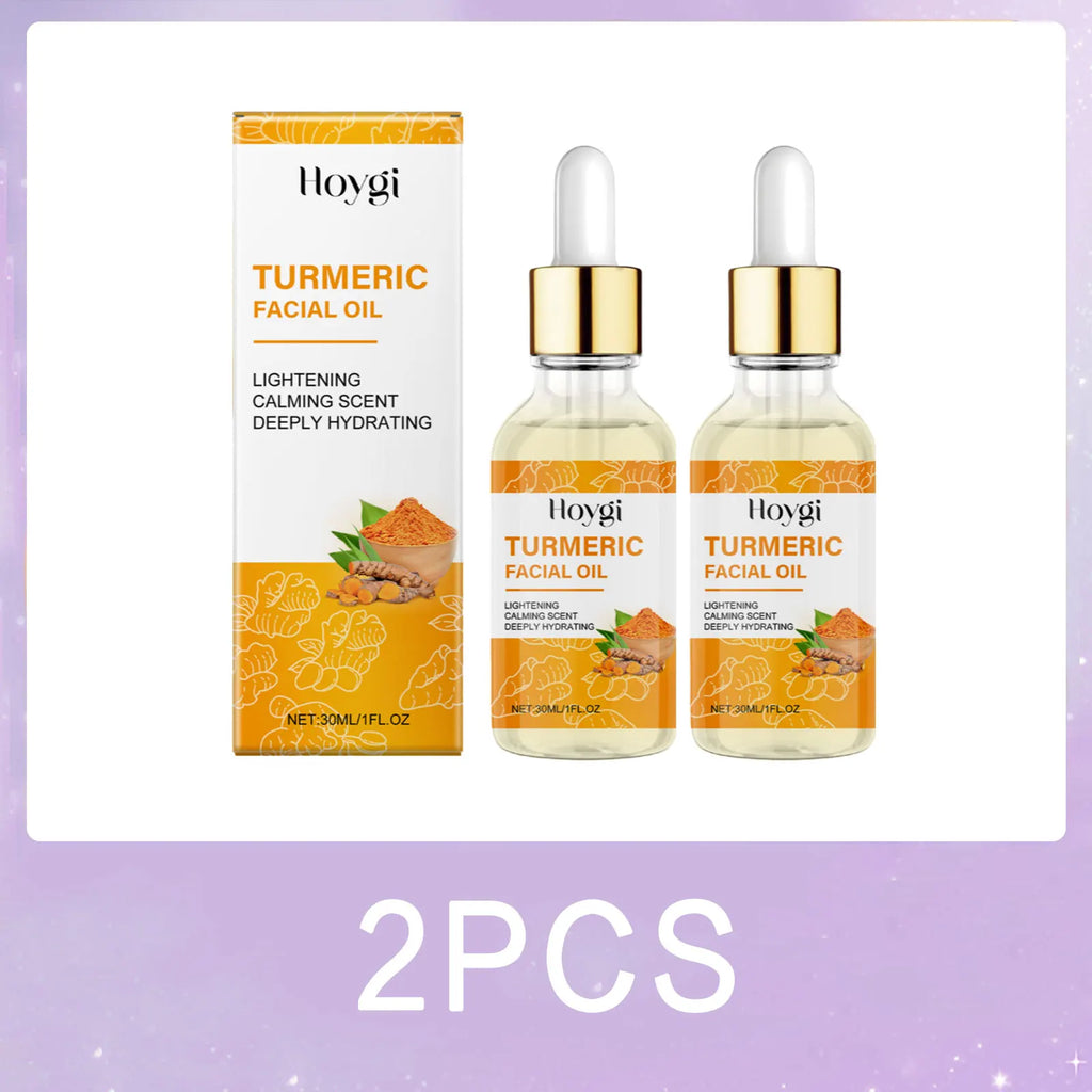 Kit Curcuma HOYGI 3pz - Olio + Crema + Sapone Anti-Macchie, Anti-Acne, Luminosità Ayurveda | Scelta Top