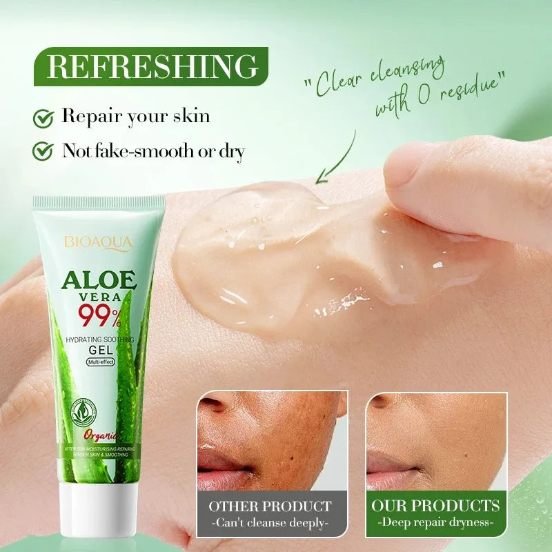 Crema Gel Aloe Vera 99% Puro - Idratante Lenitiva Post-Sole e Post-Rasatura | Scelta Top