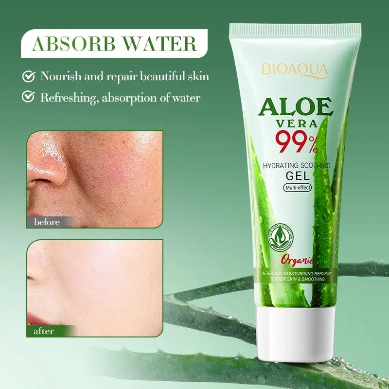 Crema Gel Aloe Vera 99% Puro - Idratante Lenitiva Post-Sole e Post-Rasatura | Scelta Top