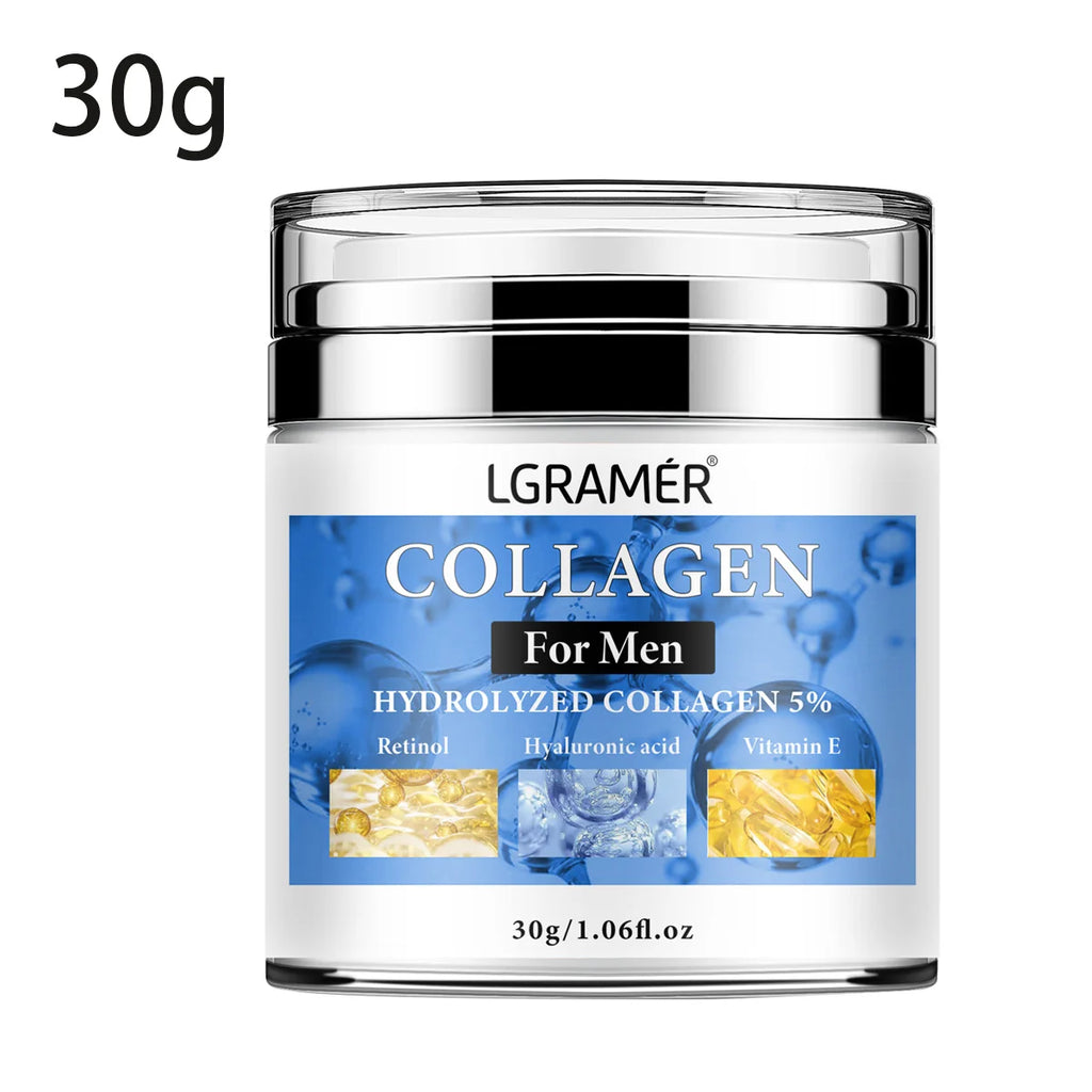 Crema Uomo Collagene Rassodante Viso e Collo - Anti-Età Idratazione 24H | Scelta Top