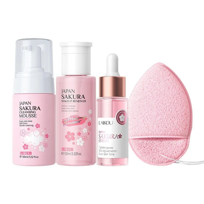 Kit Sakura Coreano Premium - K-Beauty Idratazione Profonda & Glass Skin
