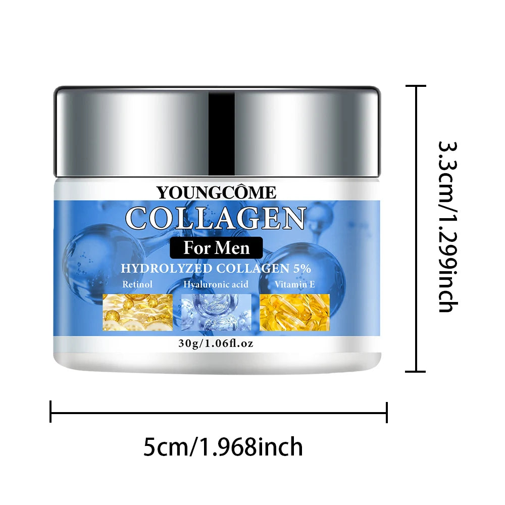 Crema Uomo Collagene + Retinolo 5% - Anti-Rughe Rassodante Viso 60g | Scelta Top