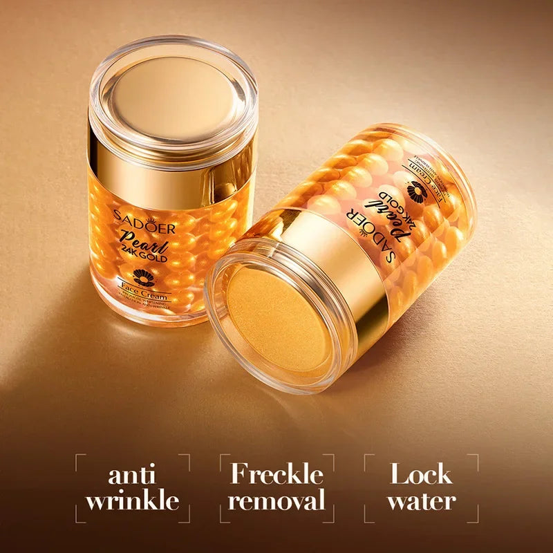 Crema Perle d'Oro 24K + Collagene - Lifting di Lusso Anti-Rughe Effetto Seta | Scelta Top