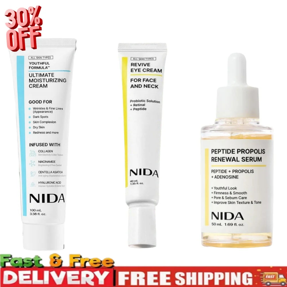 Crema NIDA Retinolo Viso + Contorno Occhi - Idratante Anti-Età 2in1 | Scelta Top