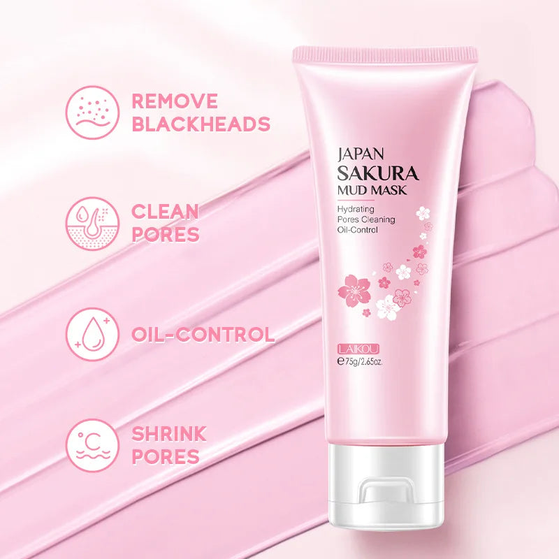 Kit Viso Completo Sakura 9pz LAIKOU - Routine Giapponese Anti-Età SPF 50
