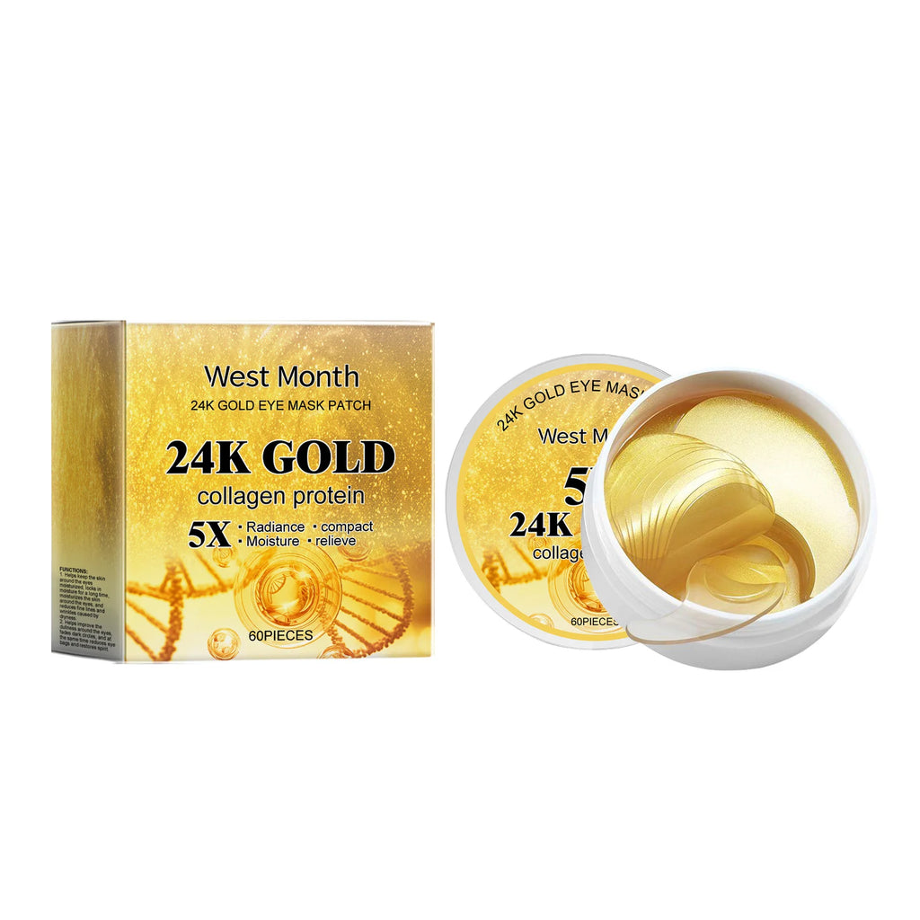 Kit Oro 24K West&Month - Set Completo Anti-Età Viso + Occhi: Siero, Crema, Patch Occhiaie | Scelta Top