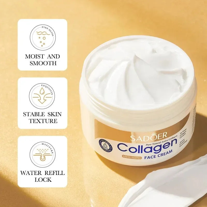 Kit Collagene SADOER - Crema Viso + Crema Occhi Anti-Rughe, Anti-Occhiaie, Rassodante | Scelta Top