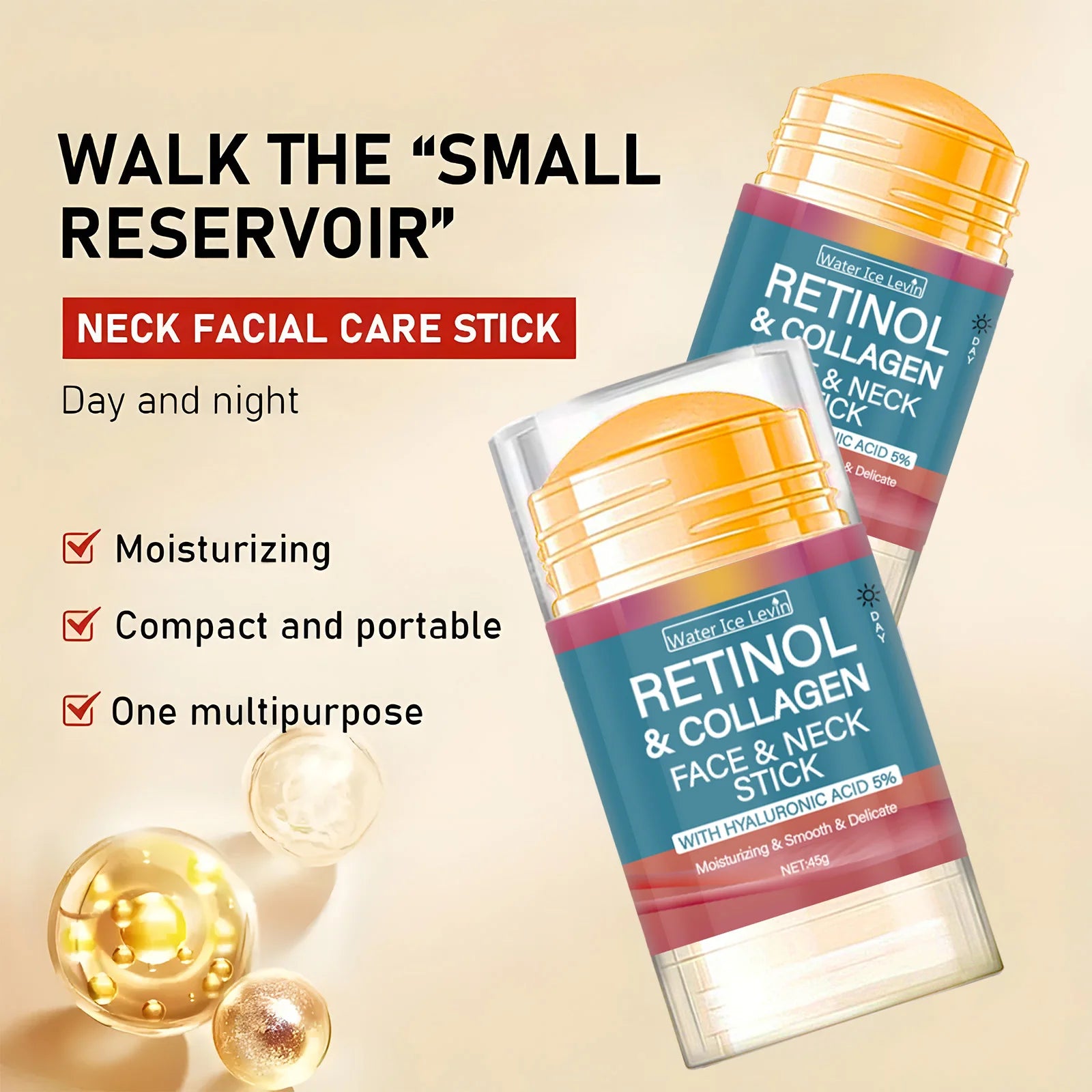 Stick Retinolo + Collagene 5 in 1 Viso e Collo - Lifting Coreano | Scelta Top