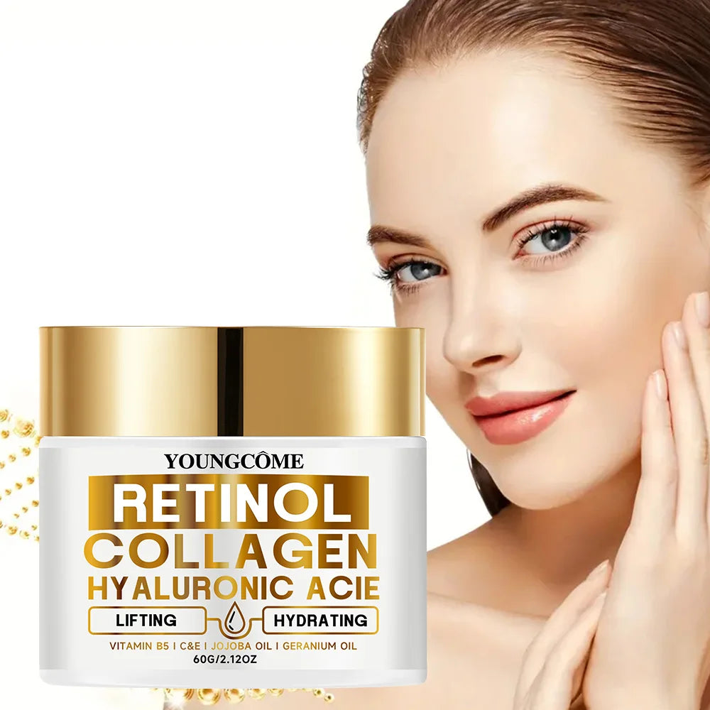 Crema Retinolo Gold + Collagene + Vitamine B5 C&E YOUNGCOME - Lifting Nutriente Anti-Rughe Luxury | Scelta Top