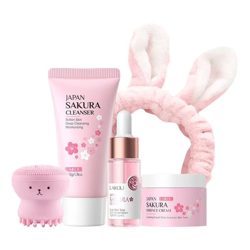 Kit Sakura Coreano Premium - K-Beauty Idratazione Profonda & Glass Skin