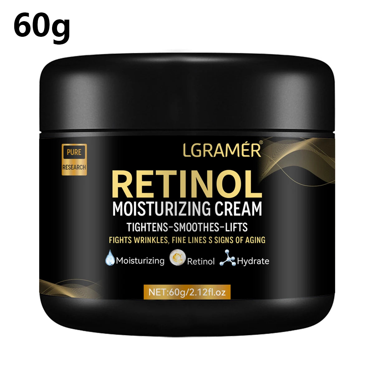 Crema Viso Uomo Retinolo LGRAMER - Anti-Rughe, Anti-Età, Idratante Forte Pelle Maschile | Scelta Top