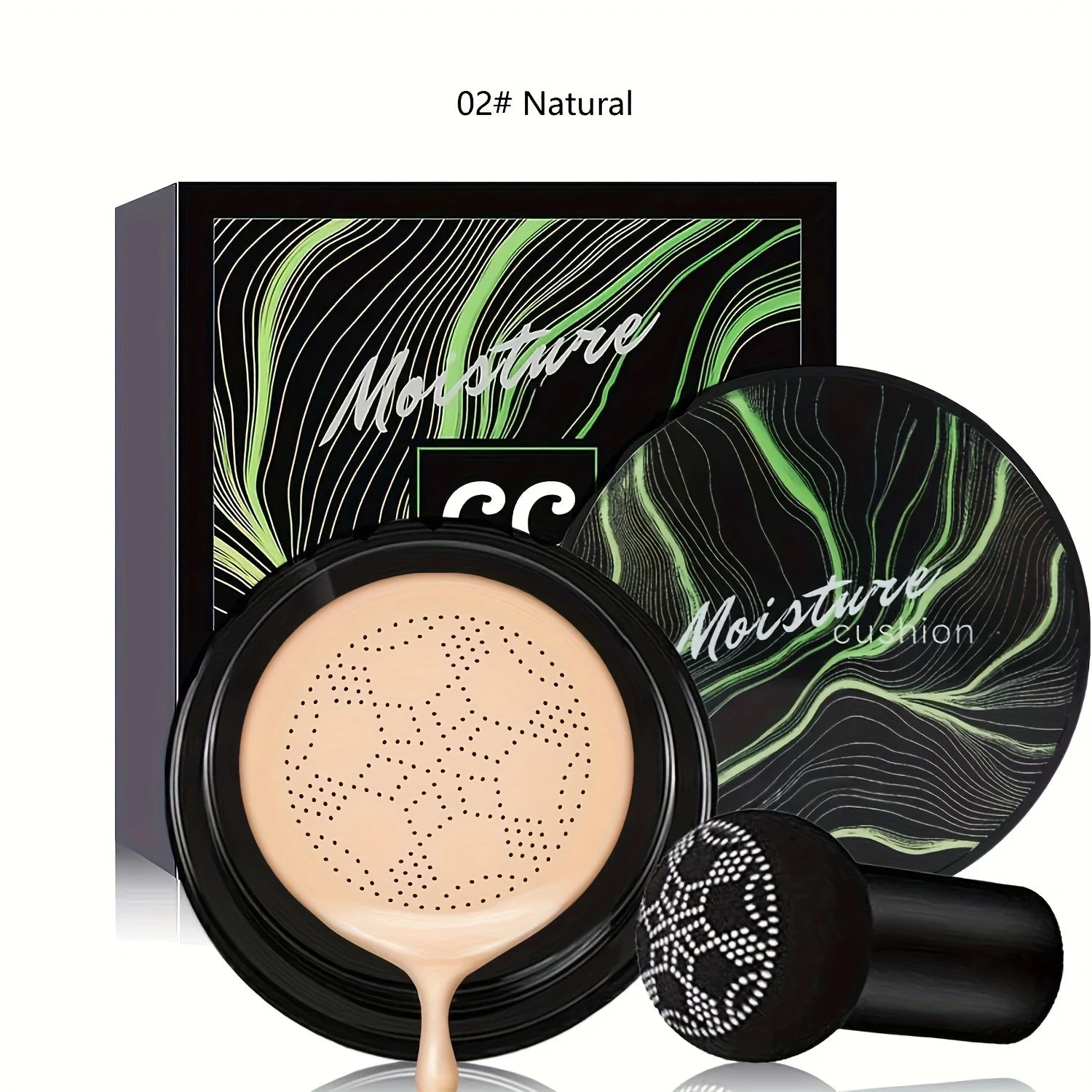 CC Cushion Moisture "Green" - Correttore + Idratazione 72H Effetto Seta | Scelta Top