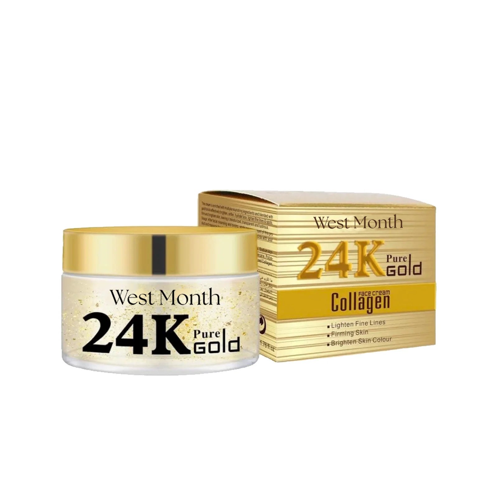 Kit Oro 24K West&Month - Set Completo Anti-Età Viso + Occhi: Siero, Crema, Patch Occhiaie | Scelta Top