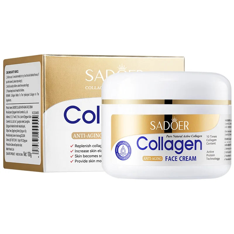 Kit Collagene SADOER - Crema Viso + Crema Occhi Anti-Rughe, Anti-Occhiaie, Rassodante | Scelta Top