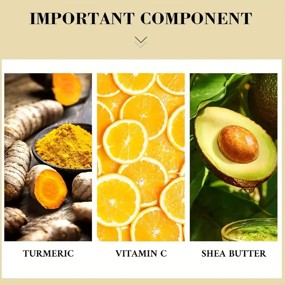 Crema Viso Vitamina C & Curcuma - Illuminante Anti-Macchie, Whitening Naturale Unisex | Scelta Top