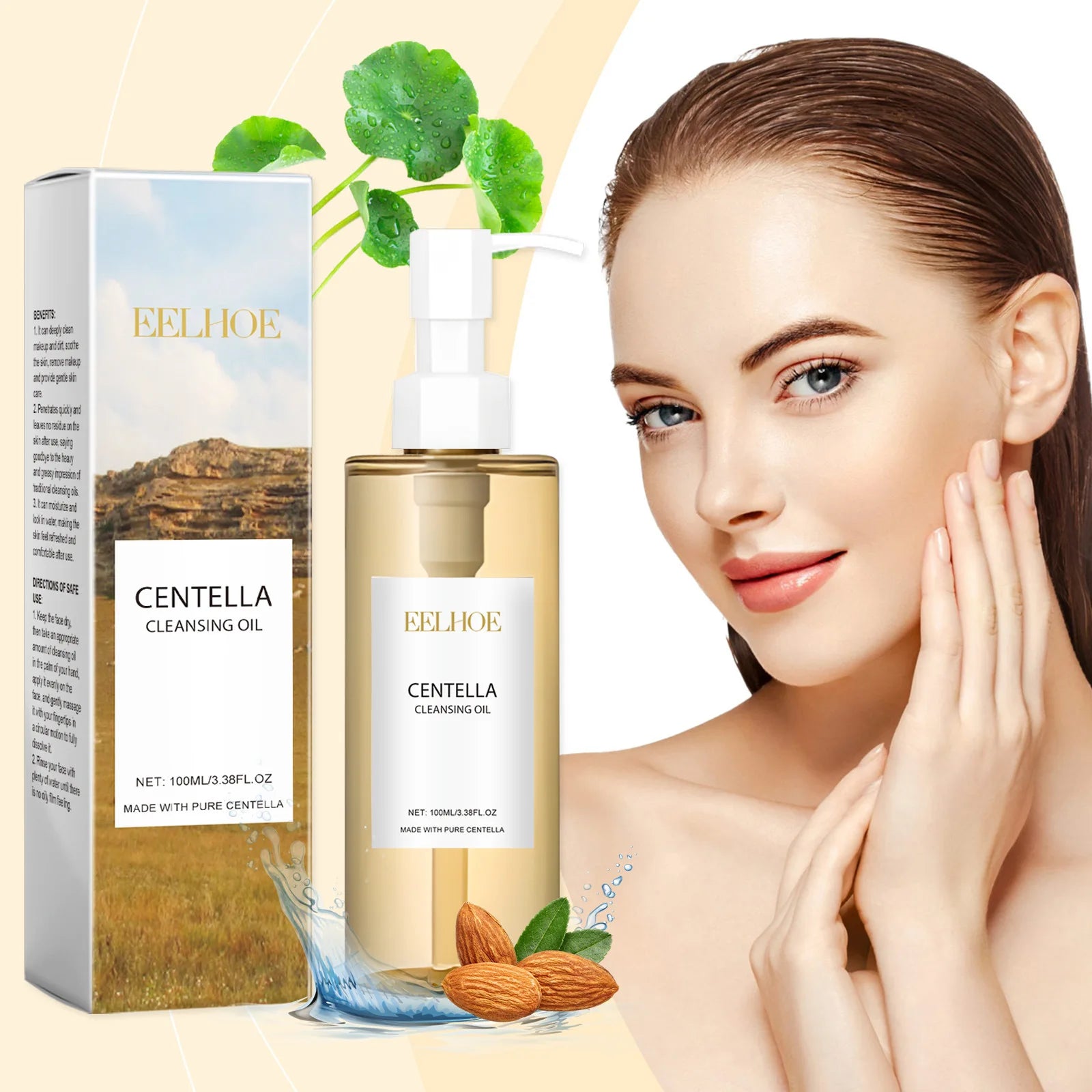 Olio Detergente Centella EELHOE - Struccante Viso K-Beauty Anti-Punti Neri, Doppia Detersione | Scelta Top