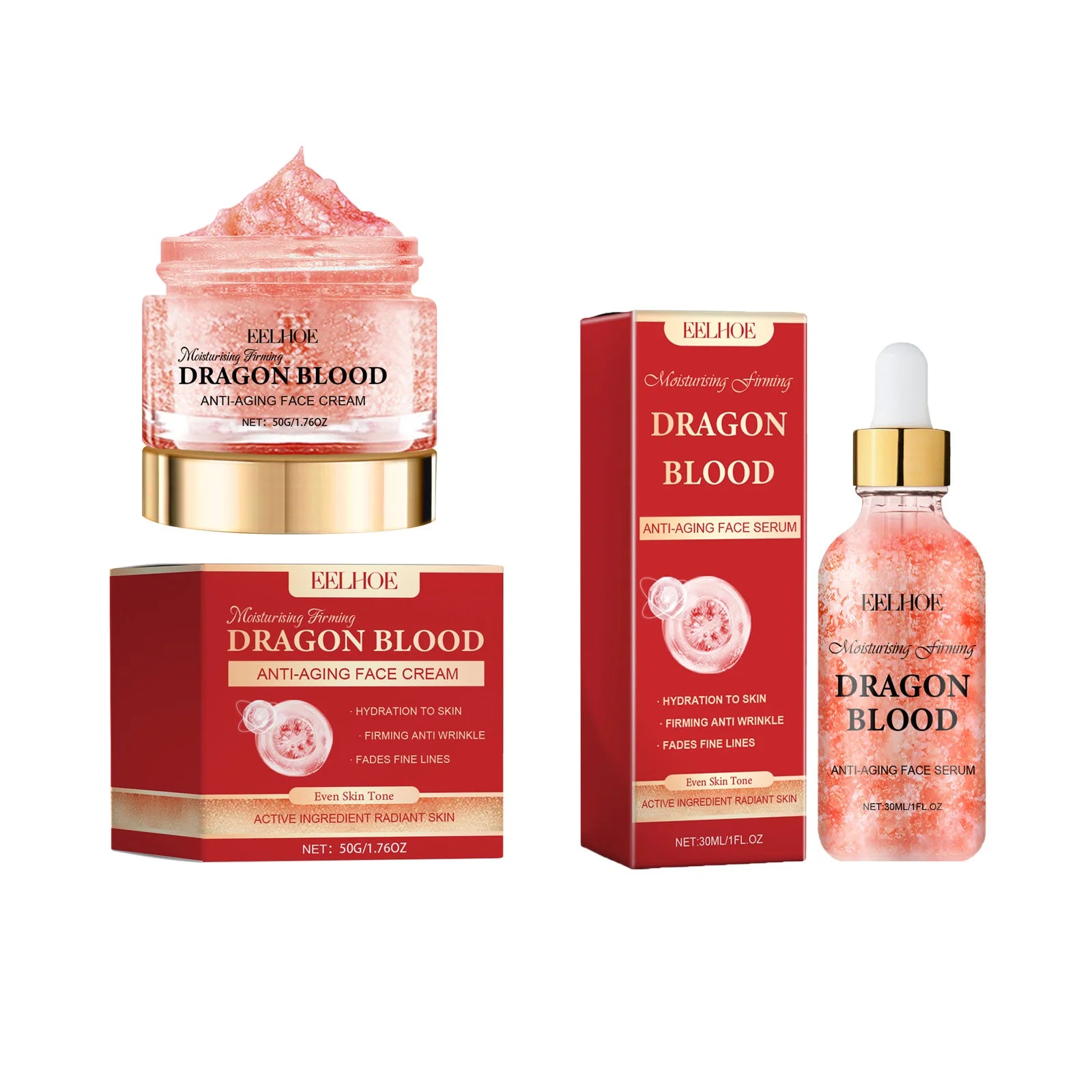 Kit Sangue di Drago EELHOE - Set Completo Anti-Macchie, Anti-Rughe, Riparatore Intensivo | Scelta Top
