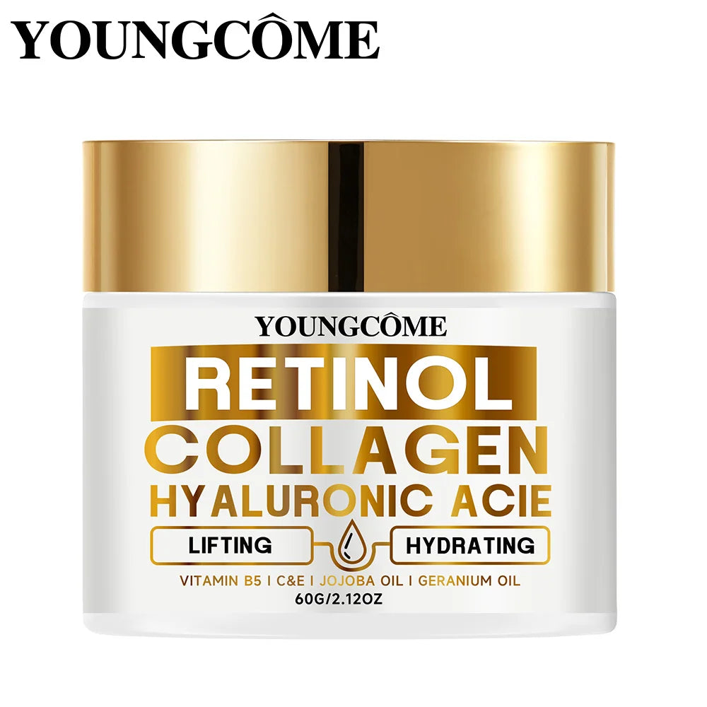 Crema Retinolo Gold + Collagene + Vitamine B5 C&E YOUNGCOME - Lifting Nutriente Anti-Rughe Luxury | Scelta Top