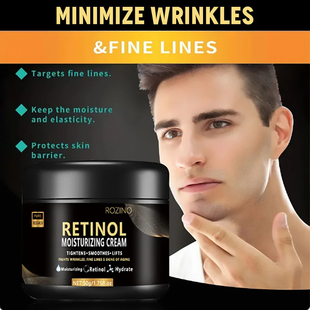 Crema Viso Uomo Retinolo LGRAMER - Anti-Rughe, Anti-Età, Idratante Forte Pelle Maschile | Scelta Top