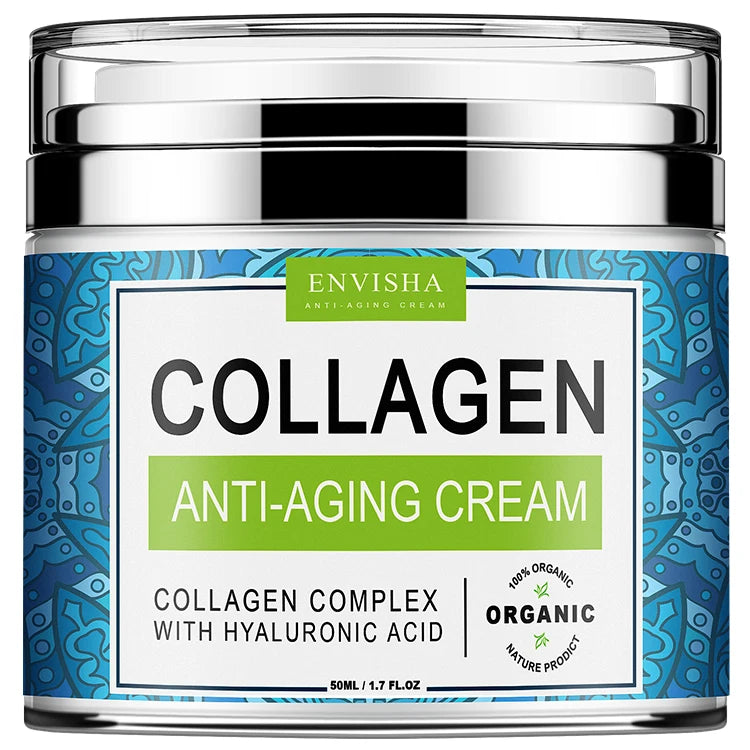 Crema Collagene + Acido Ialuronico ENVISHA - Anti-Rughe Profonde Rimpolpante Giorno/Notte | Scelta Top