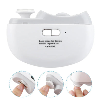 Taglia Unghie Elettrico con Luce – Ricaricabile, 3 in 1: Taglia, Lima e Lucida