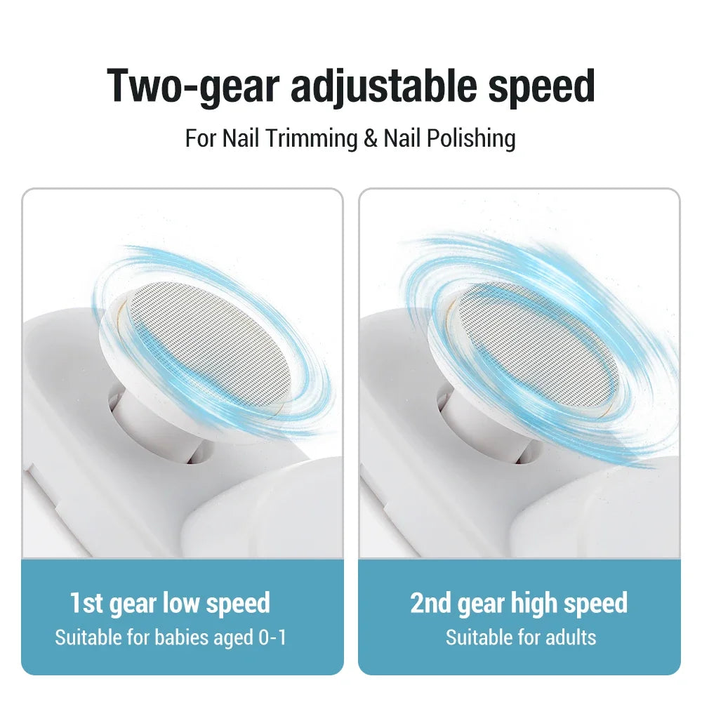 Taglia Unghie Elettrico con Luce – Ricaricabile, 3 in 1: Taglia, Lima e Lucida